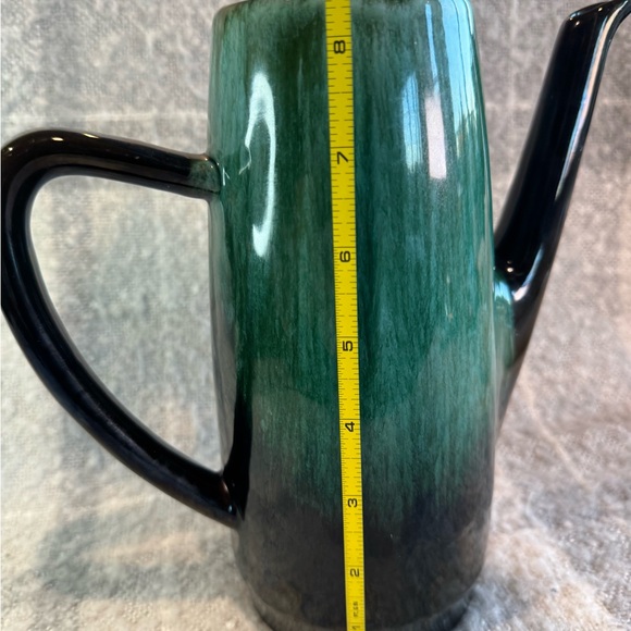 Vintage Blue Mountain Pottery Coffee Pot Blue & Green Drip Glaze - Picture 13 of 13